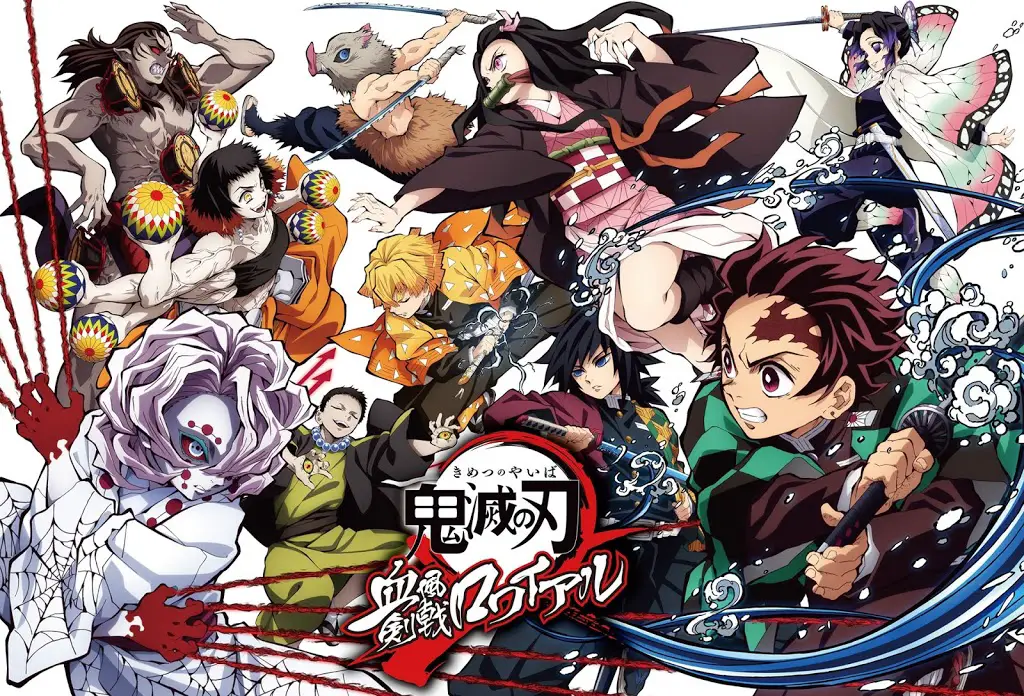 Demon Slayer: Blood-Stench Blade Royale mobile game visual art 